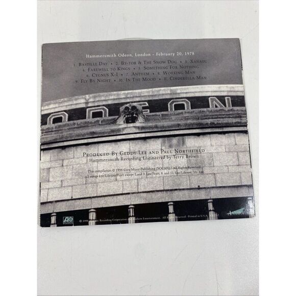 RUSH different Stages Live CD 2 Hammersmith Odeon 1998 - Picture 2 of 4